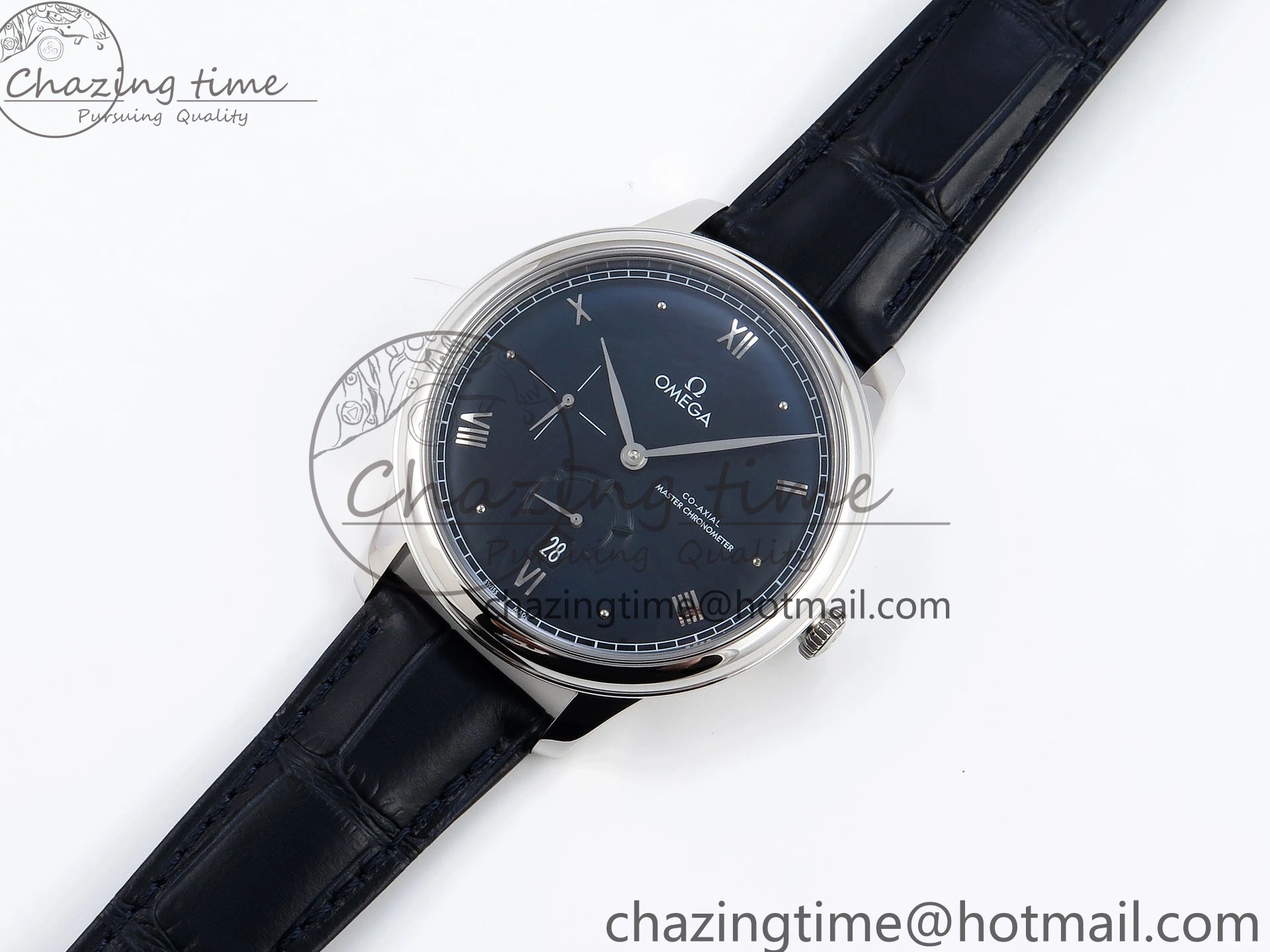 0105 De Ville Power Reserve SS MKF 1:1 Best Edition Black Dial on Black Leather Strap A Packable 7744